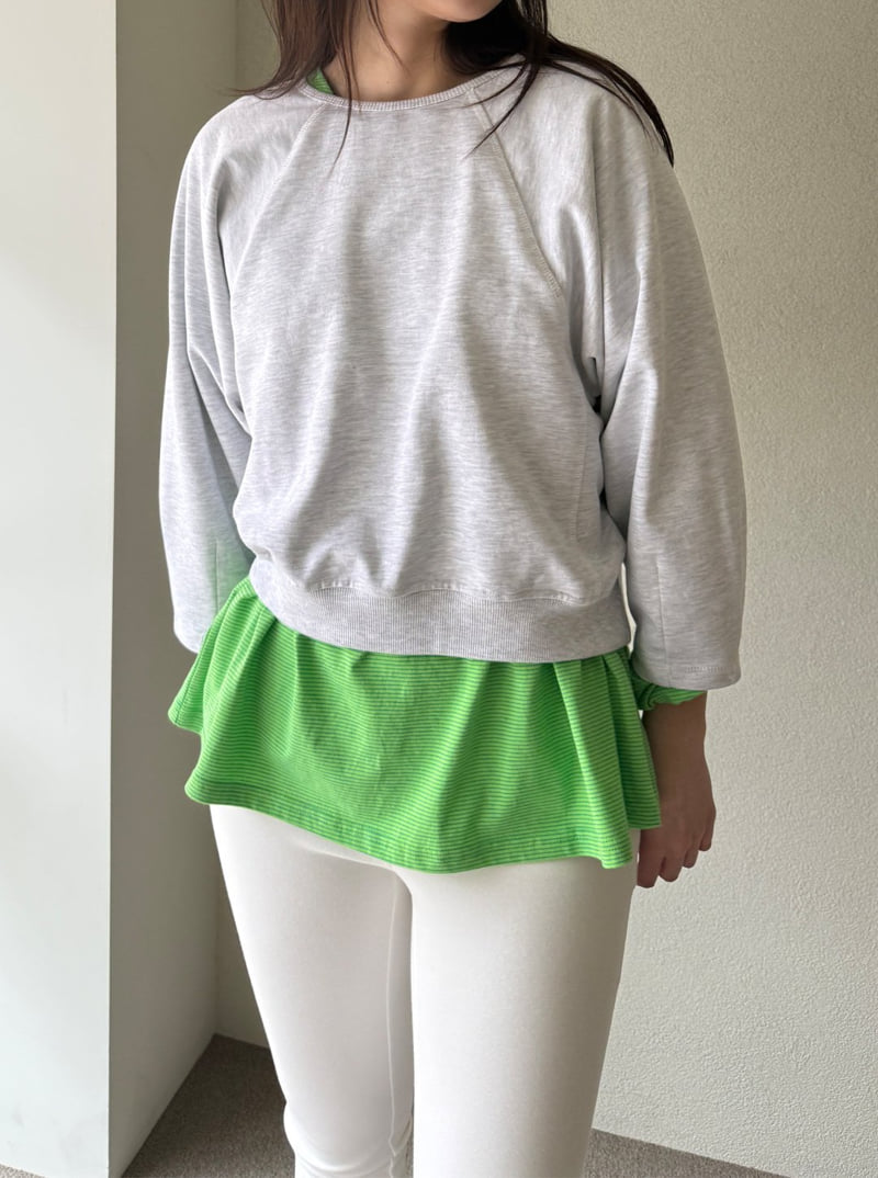 Roomk - Korean Women Fashion - #womensfashion - Boat Sweatshirt - 9
