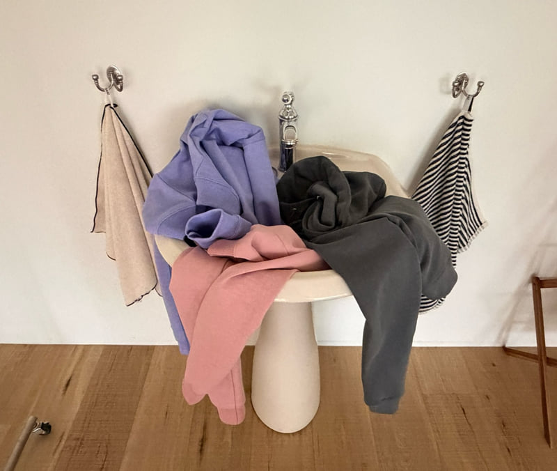 Roomk - Korean Women Fashion - #womensfashion - Pigment Hoodie Jumper - 11