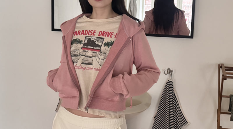 Roomk - Korean Women Fashion - #womensfashion - Pigment Hoodie Jumper - 7