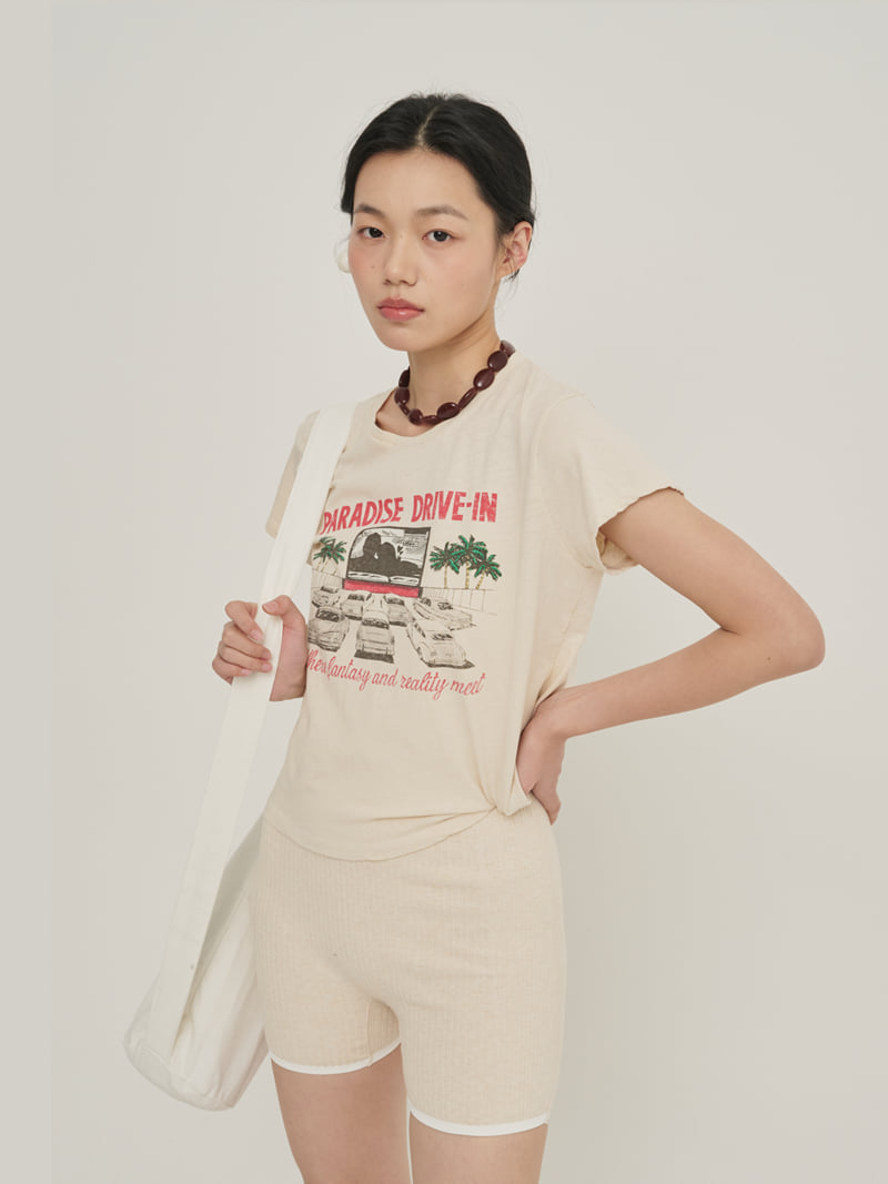 Roomk - Korean Women Fashion - #womensfashion - Printed Tee