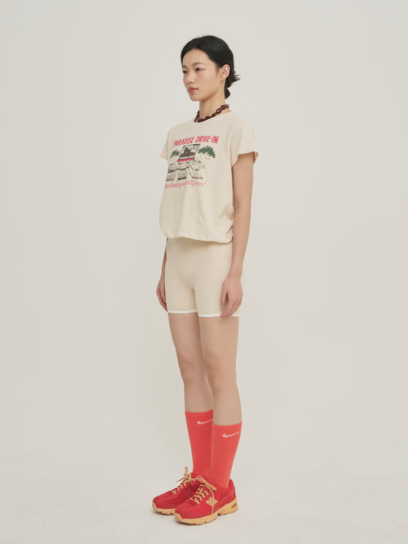 Roomk - Korean Women Fashion - #womensfashion - Printed Tee - 9