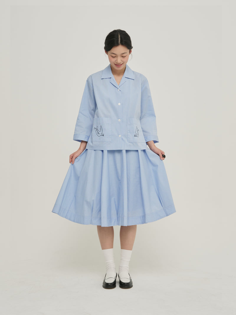 Roomk - Korean Women Fashion - #momslook - Embroidered Shirt - 4