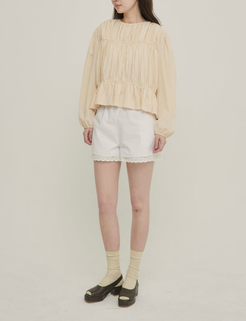 Roomk - Korean Women Fashion - #womensfashion - Shirring Blouse