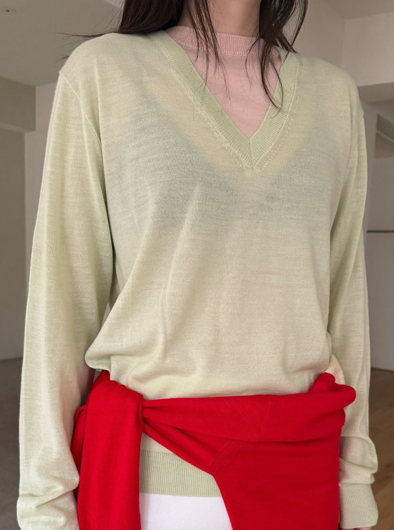 Roomk - Korean Women Fashion - #womensfashion - Double Color Knit - 5