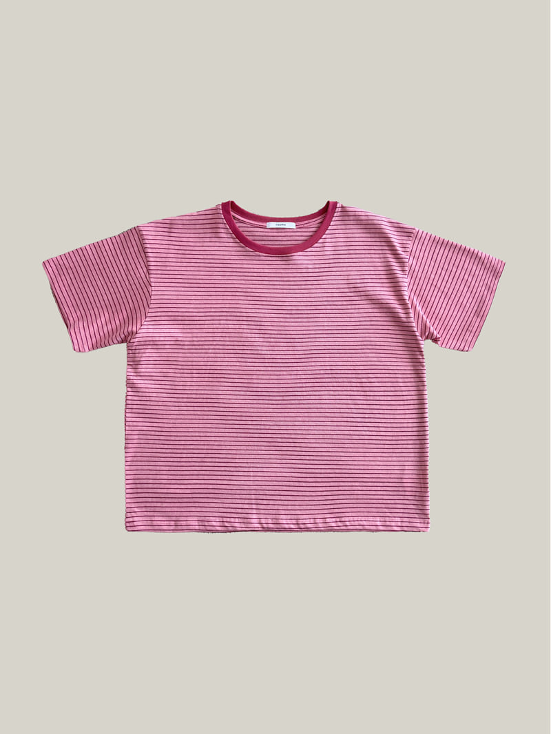 Roomk - Korean Women Fashion - #womensfashion - Pigment Stripe Tee - 8