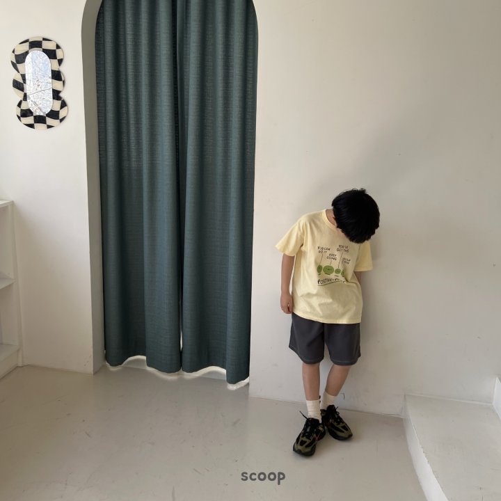 Scoop - Korean Children Fashion - #Kfashion4kids - Stitch Mono Shorts - 6