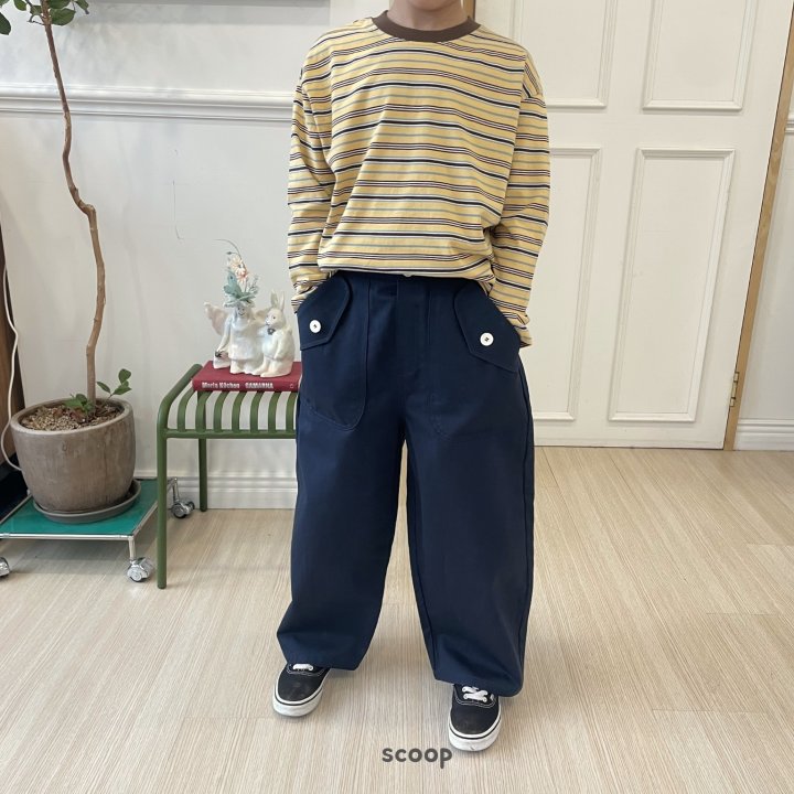 Scoop - Korean Children Fashion - #Kfashion4kids - All Day Striped Tee - 5
