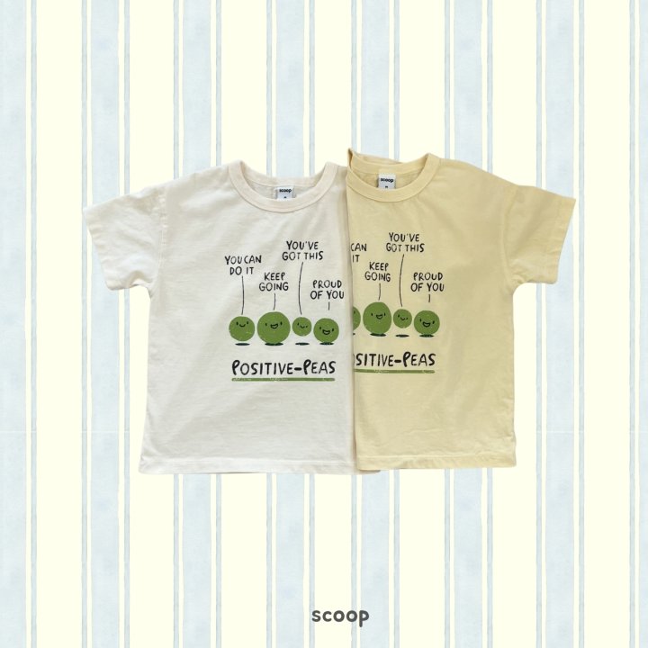 Scoop - Korean Children Fashion - #kidsshorts - Pea Cheer Tee