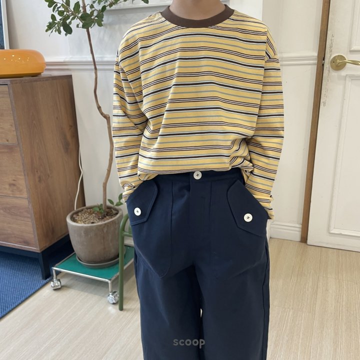 Scoop - Korean Children Fashion - #kidsstore - All Day Striped Tee - 4
