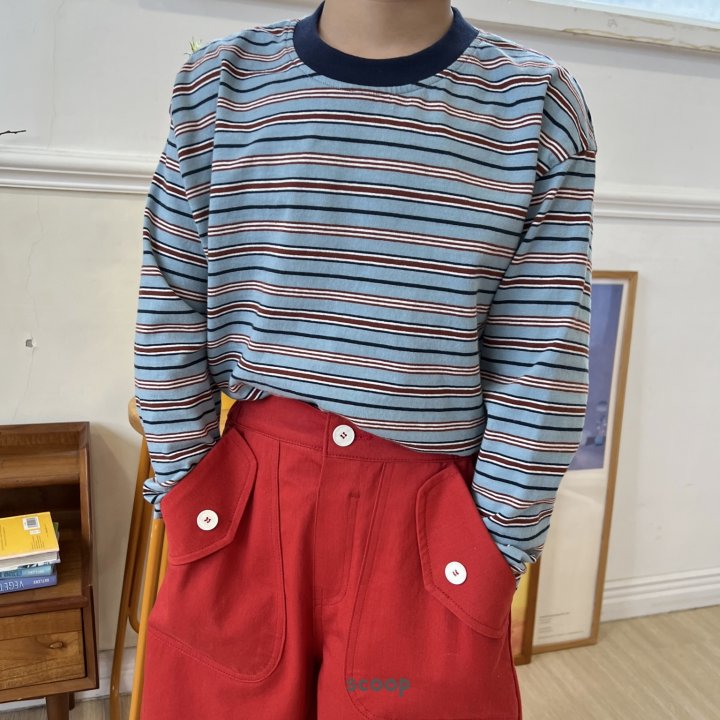 Scoop - Korean Children Fashion - #minifashionista - All Day Striped Tee - 8