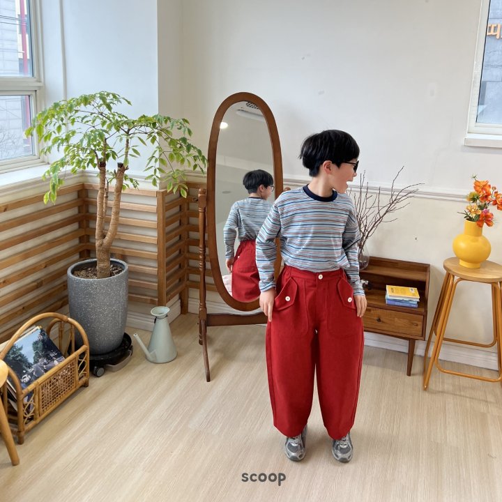 Scoop - Korean Children Fashion - #todddlerfashion - All Day Striped Tee - 10