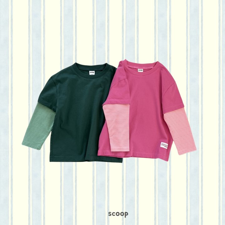 Scoop - Korean Children Fashion - #toddlerclothing - Tone Tone Layered Tee - 2
