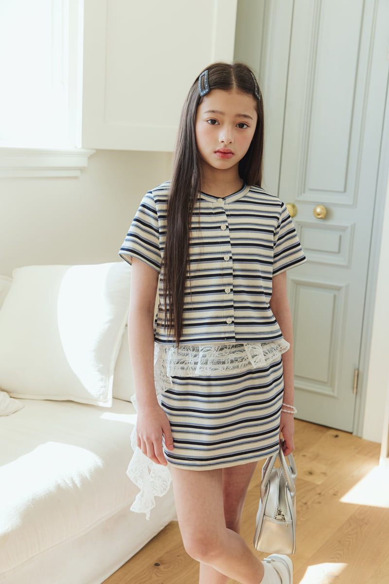 Sm2 - Korean Children Fashion - #Kfashion4kids - Lace Sleeveless Top - 12