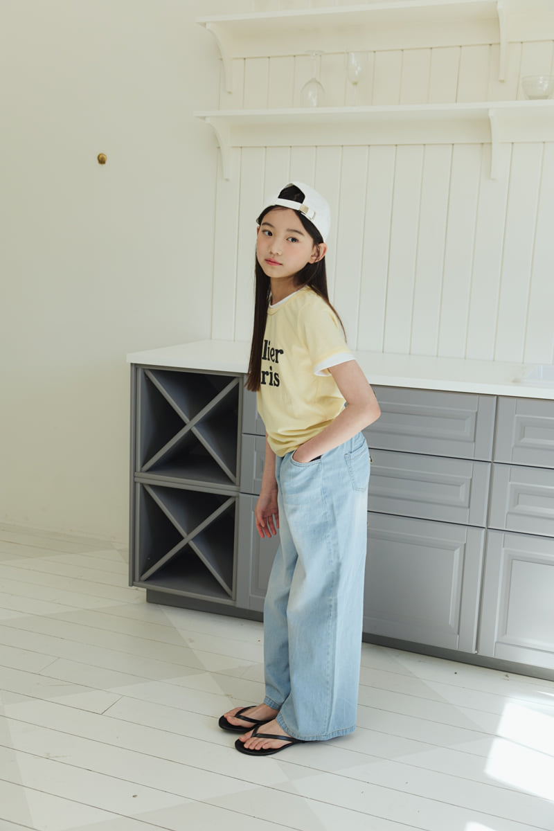 Sm2 - Korean Children Fashion - #Kfashion4kids - Basic Wide Denim Pants - 11