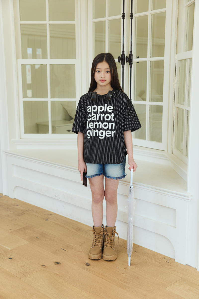 Sm2 - Korean Children Fashion - #Kfashion4kids - Dot Short Sleeve Tee - 2