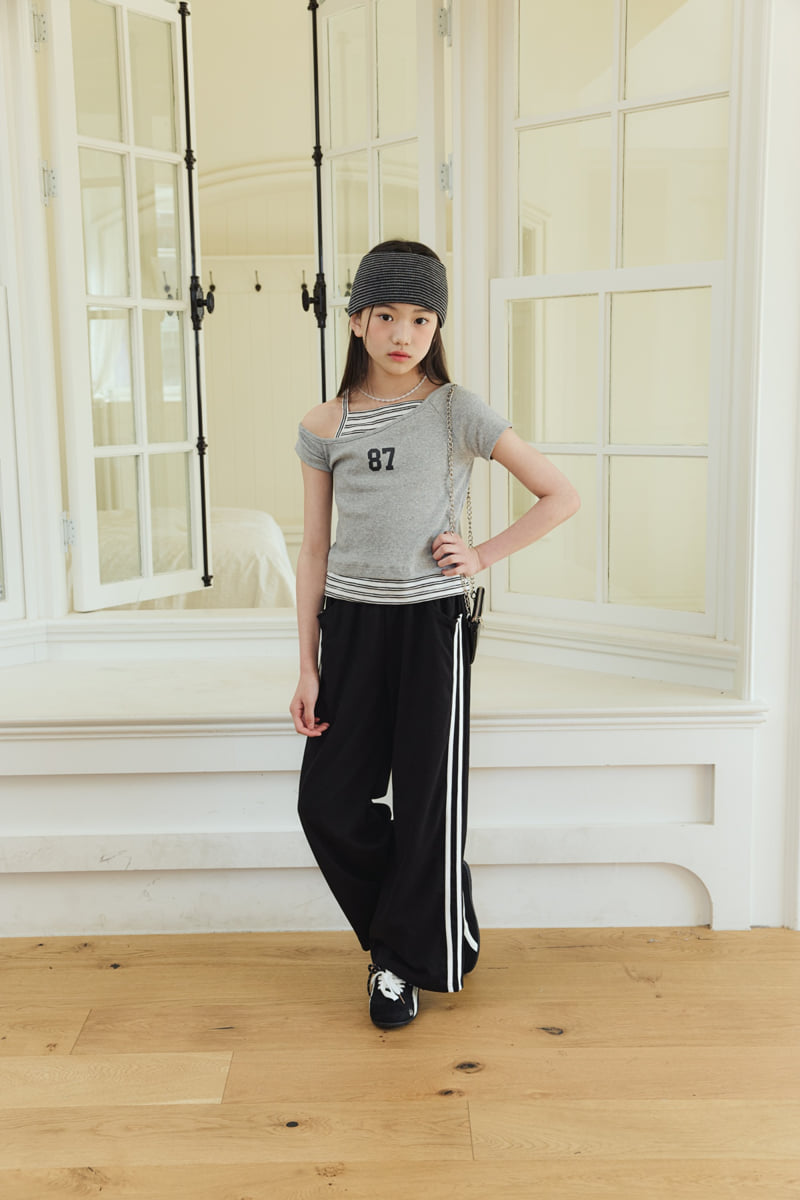 Sm2 - Korean Children Fashion - #Kfashion4kids - Slit Layered Tee - 9
