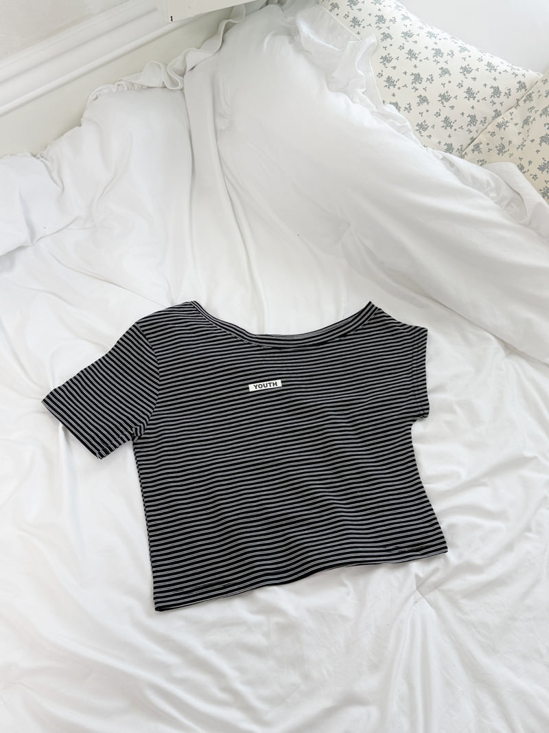 Sm2 - Korean Children Fashion - #childofig - Open Shoulder Tee - 2