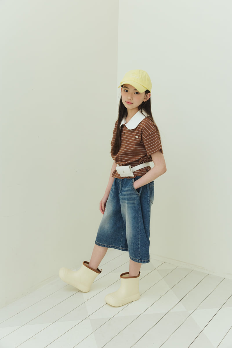 Sm2 - Korean Children Fashion - #childofig - Cut-out Bermuda Denim Pants - 11