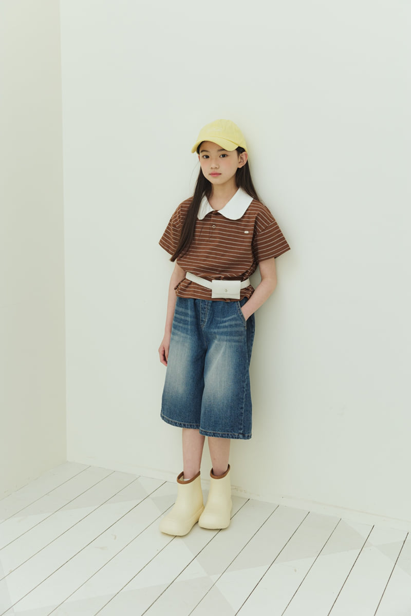 Sm2 - Korean Children Fashion - #childrensboutique - Cut-out Bermuda Denim Pants - 12
