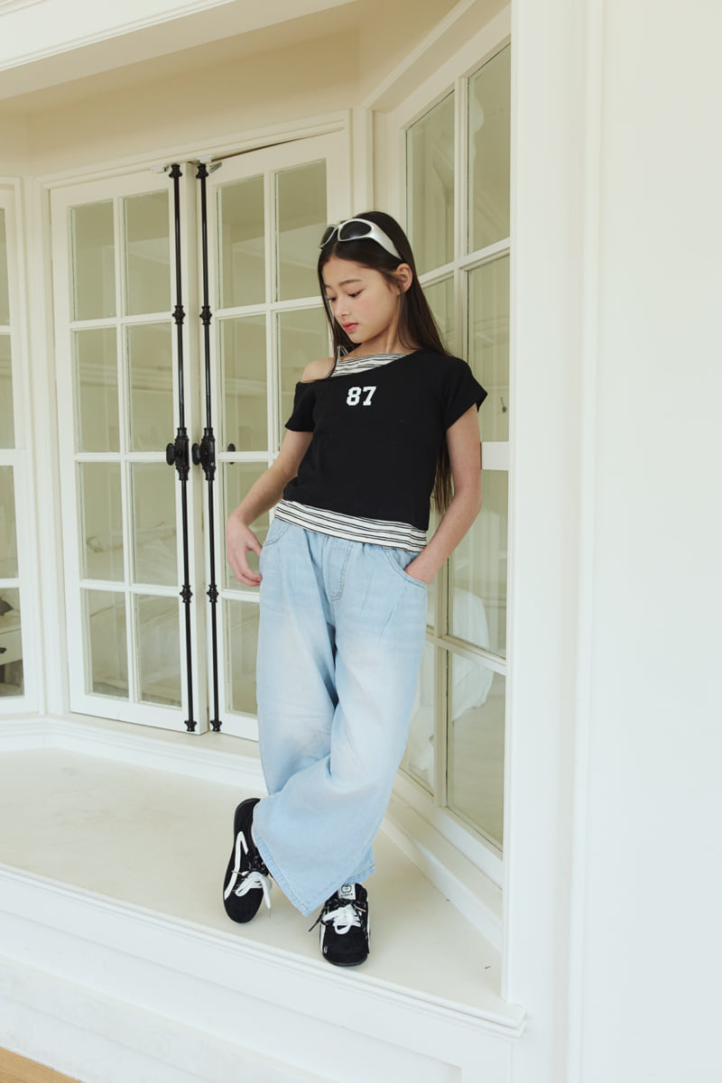 Sm2 - Korean Children Fashion - #discoveringself - Dart Balloon Denim Pants - 6