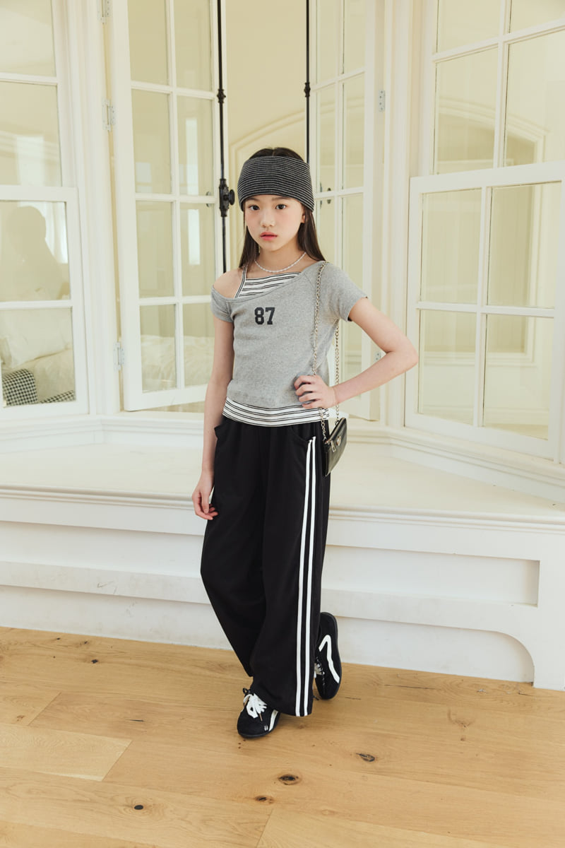 Sm2 - Korean Children Fashion - #discoveringself - Cool Ponte Line Pants