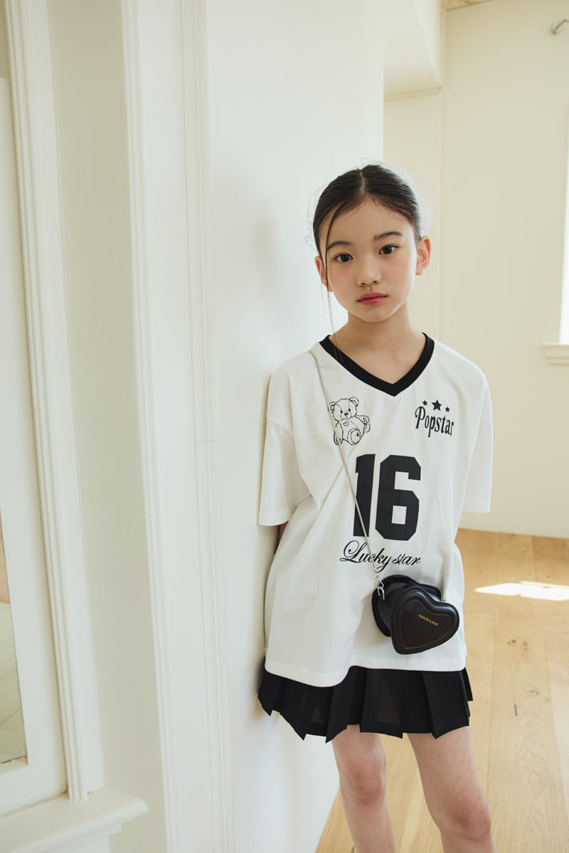 Sm2 - Korean Children Fashion - #fashionkids - V-Neck Bear Tee - 6