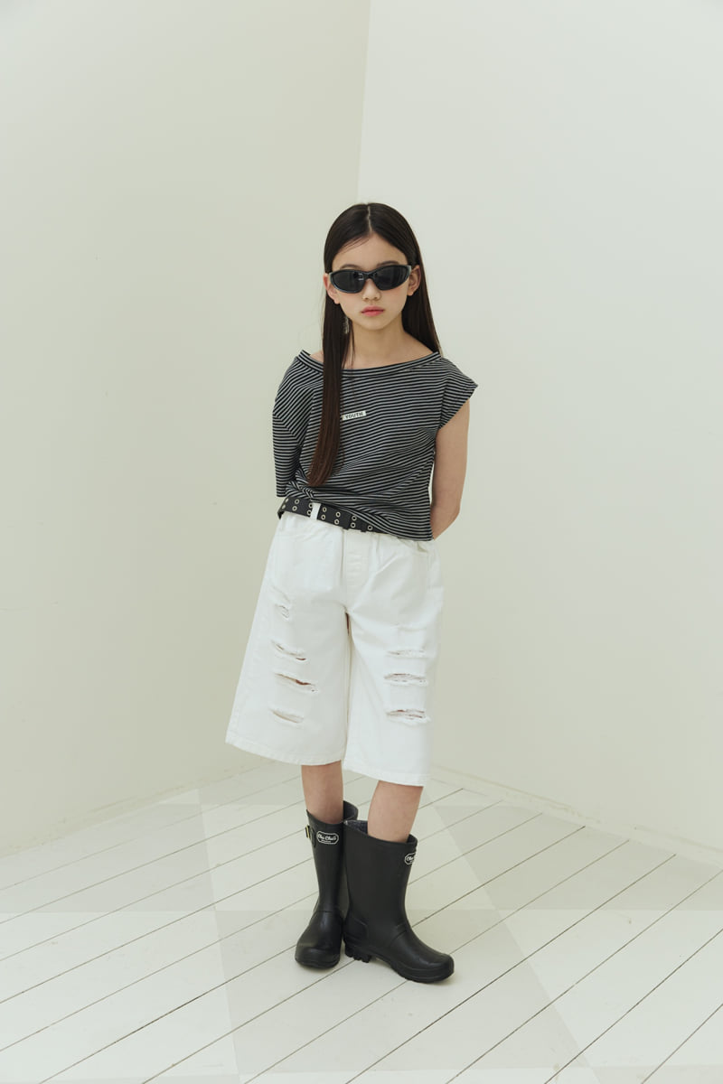 Sm2 - Korean Children Fashion - #fashionkids - Vintage Bermuda Shorts (Ivory) - 2