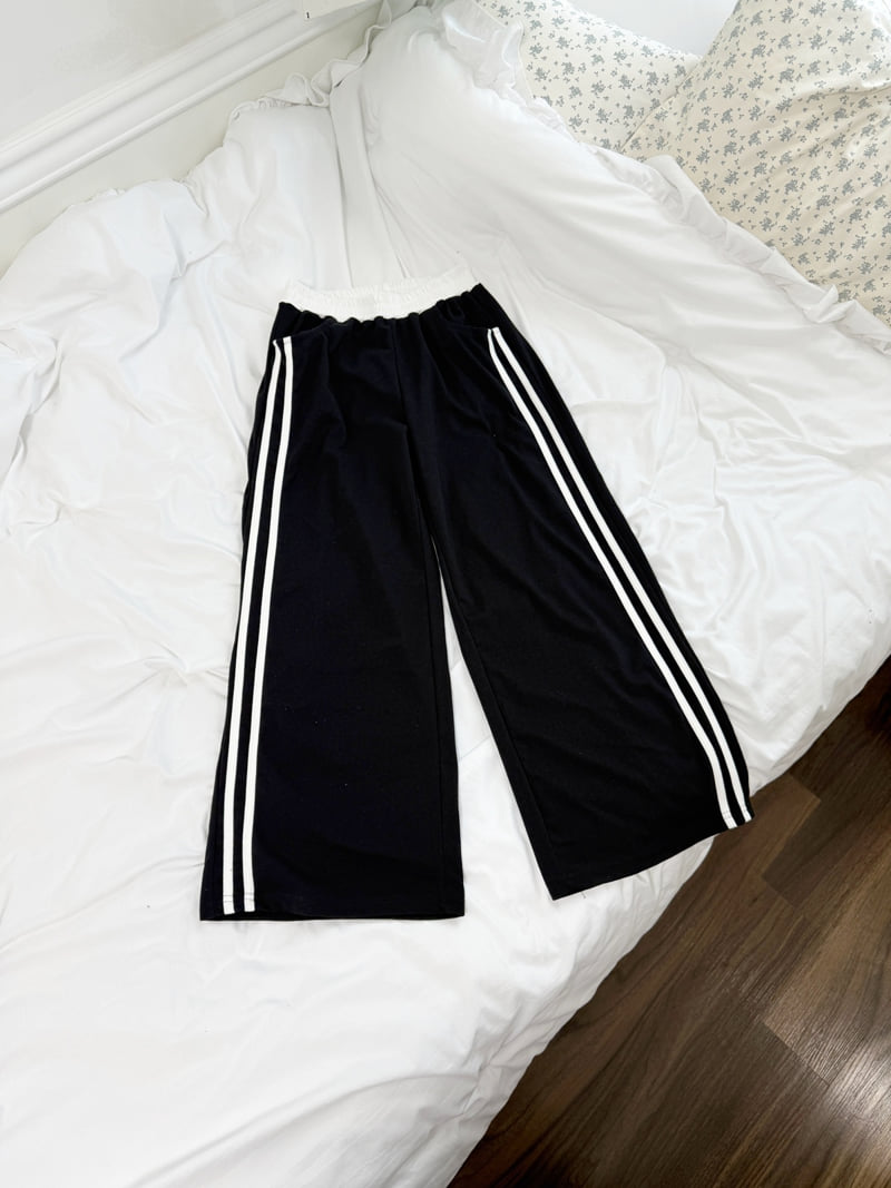 Sm2 - Korean Children Fashion - #fashionkids - Cool Ponte Line Pants - 2