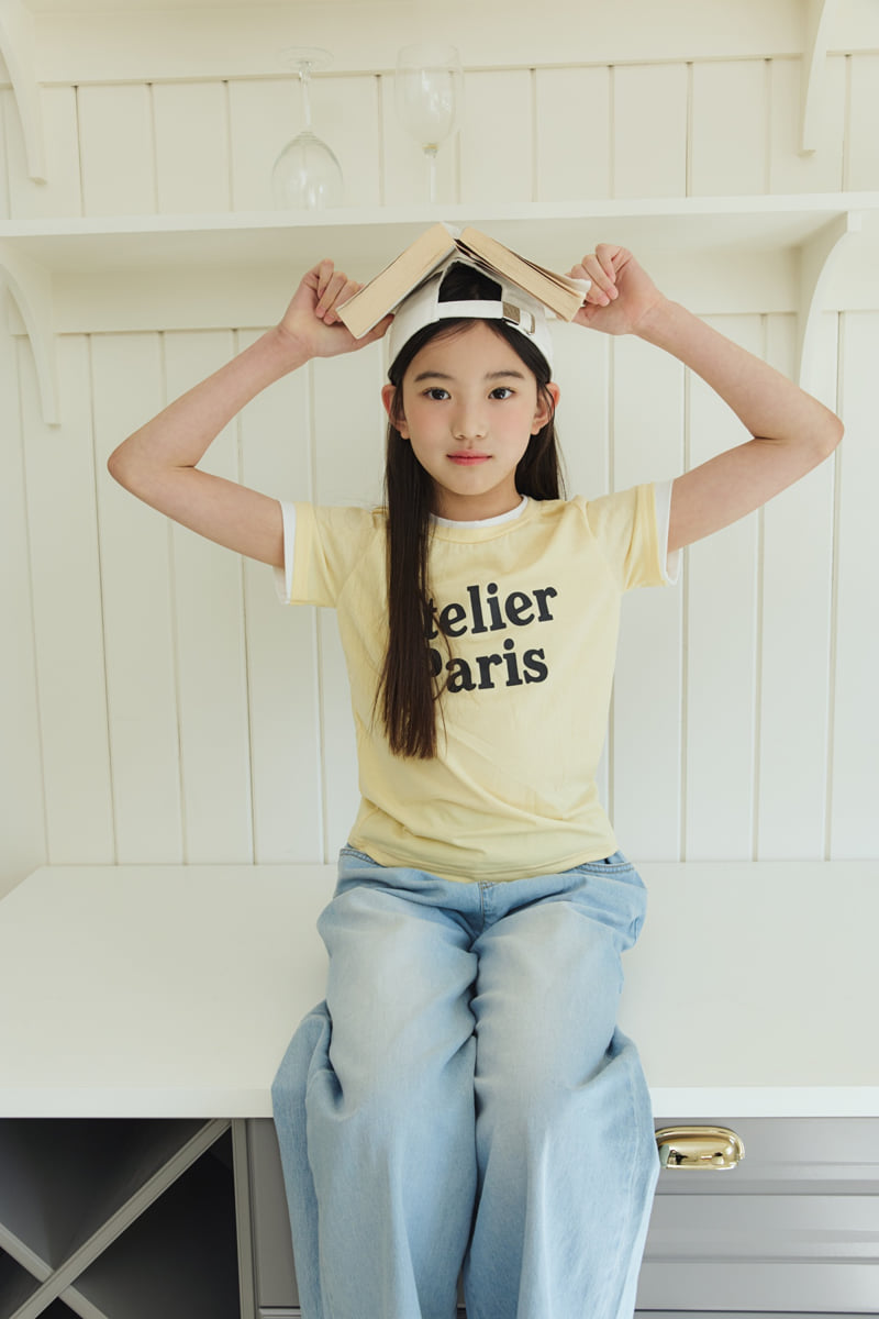 Sm2 - Korean Children Fashion - #kidsshorts - Basic Wide Denim Pants - 8