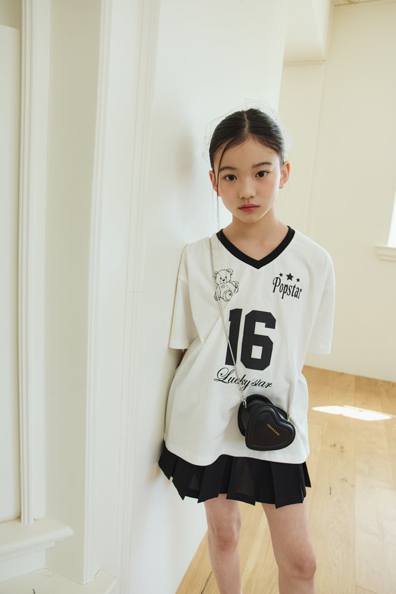 Sm2 - Korean Children Fashion - #kidsshorts - V-Neck Bear Tee - 7