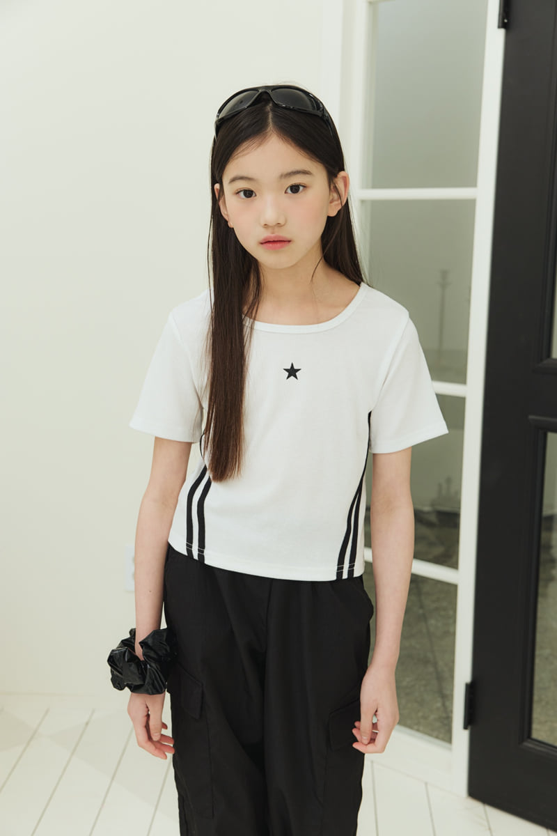Sm2 - Korean Children Fashion - #kidsshorts - Line Ribbed Tee