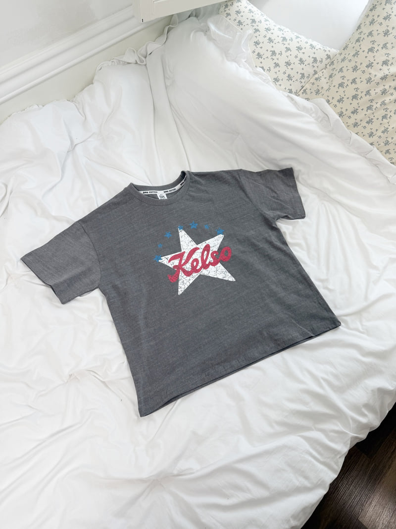 Sm2 - Korean Children Fashion - #kidsshorts - Star Vintage Tee - 12