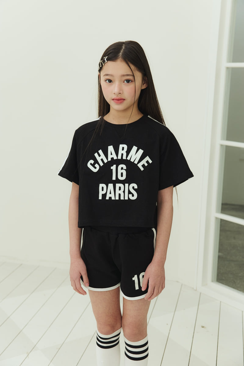 Sm2 - Korean Children Fashion - #kidsshorts - Line Top Bottom Set - 10