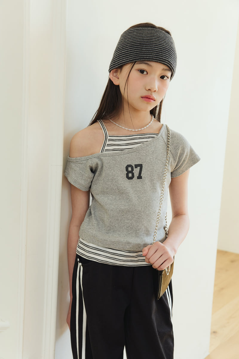 Sm2 - Korean Children Fashion - #kidsshorts - Slit Layered Tee - 6