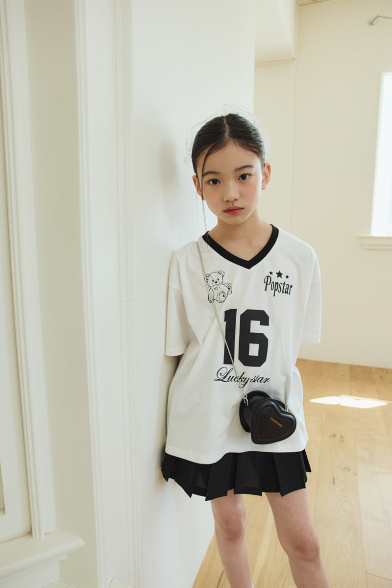 Sm2 - Korean Children Fashion - #kidsstore - V-Neck Bear Tee - 8
