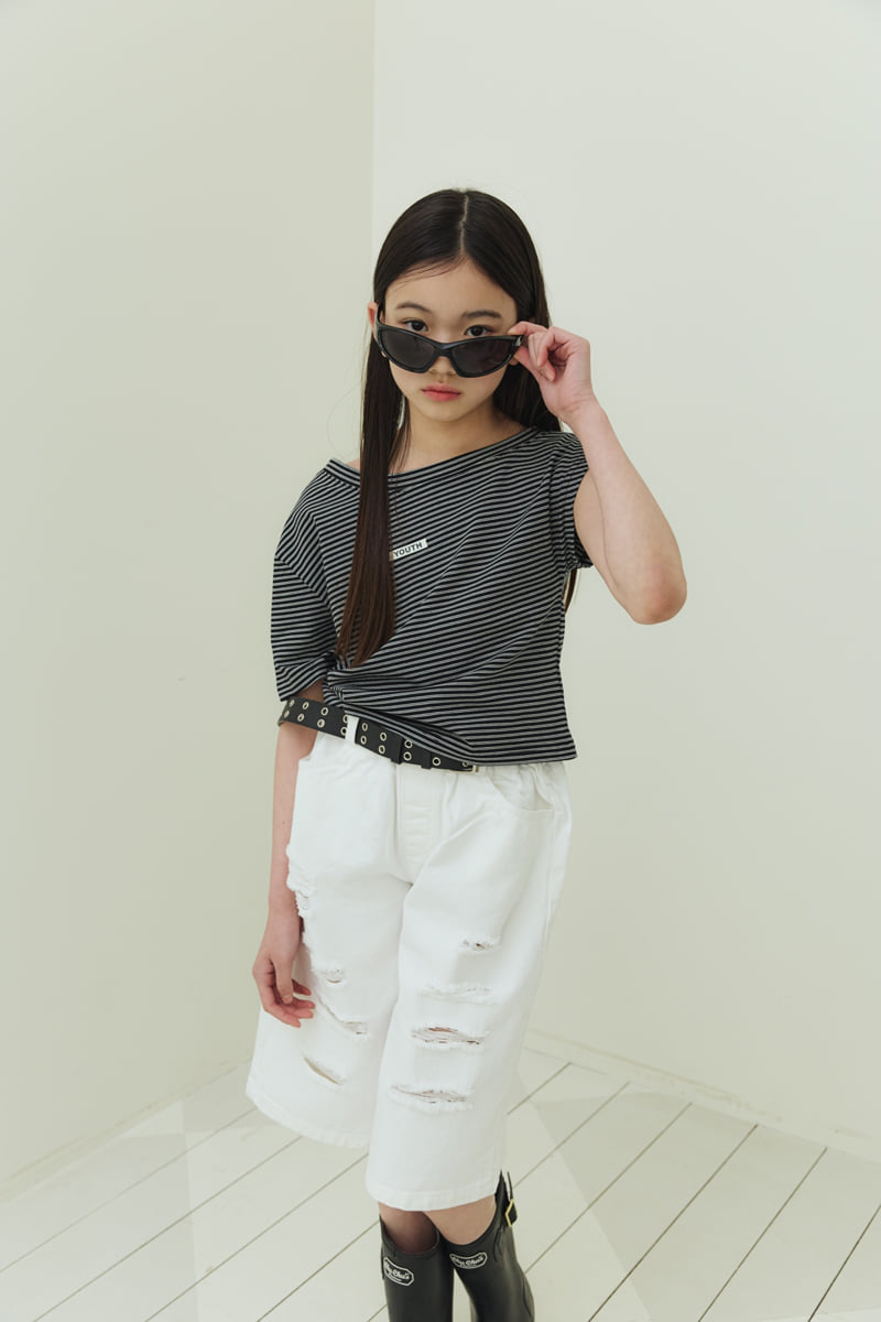Sm2 - Korean Children Fashion - #kidsshorts - Vintage Bermuda Shorts (Ivory) - 4