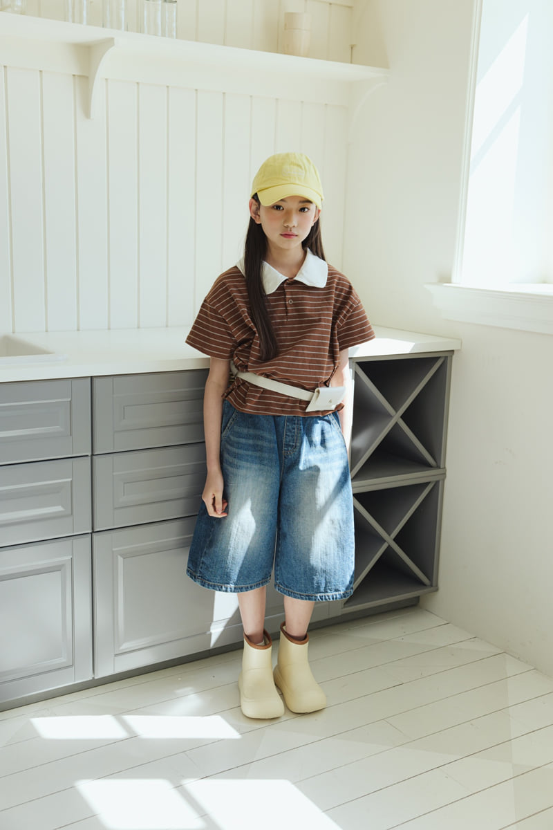 Sm2 - Korean Children Fashion - #kidsstore - Cut-out Bermuda Denim Pants
