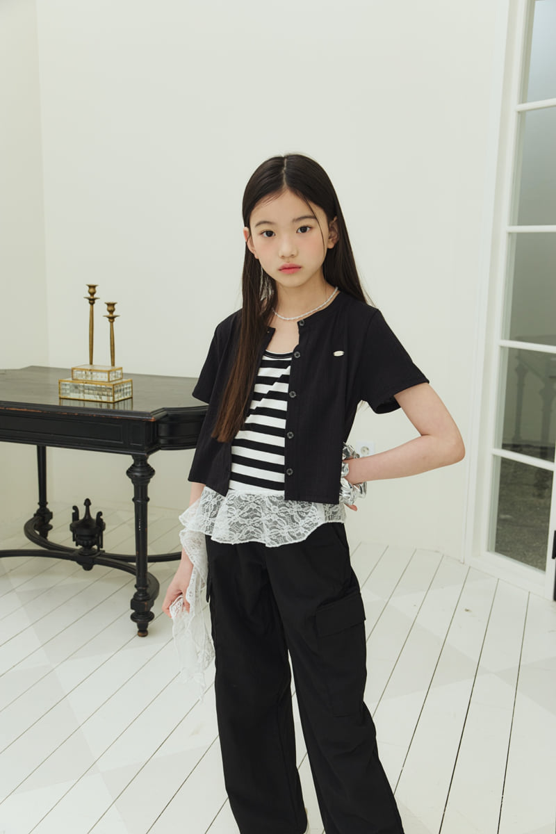Sm2 - Korean Children Fashion - #kidzfashiontrend - Lace Sleeveless Top - 11