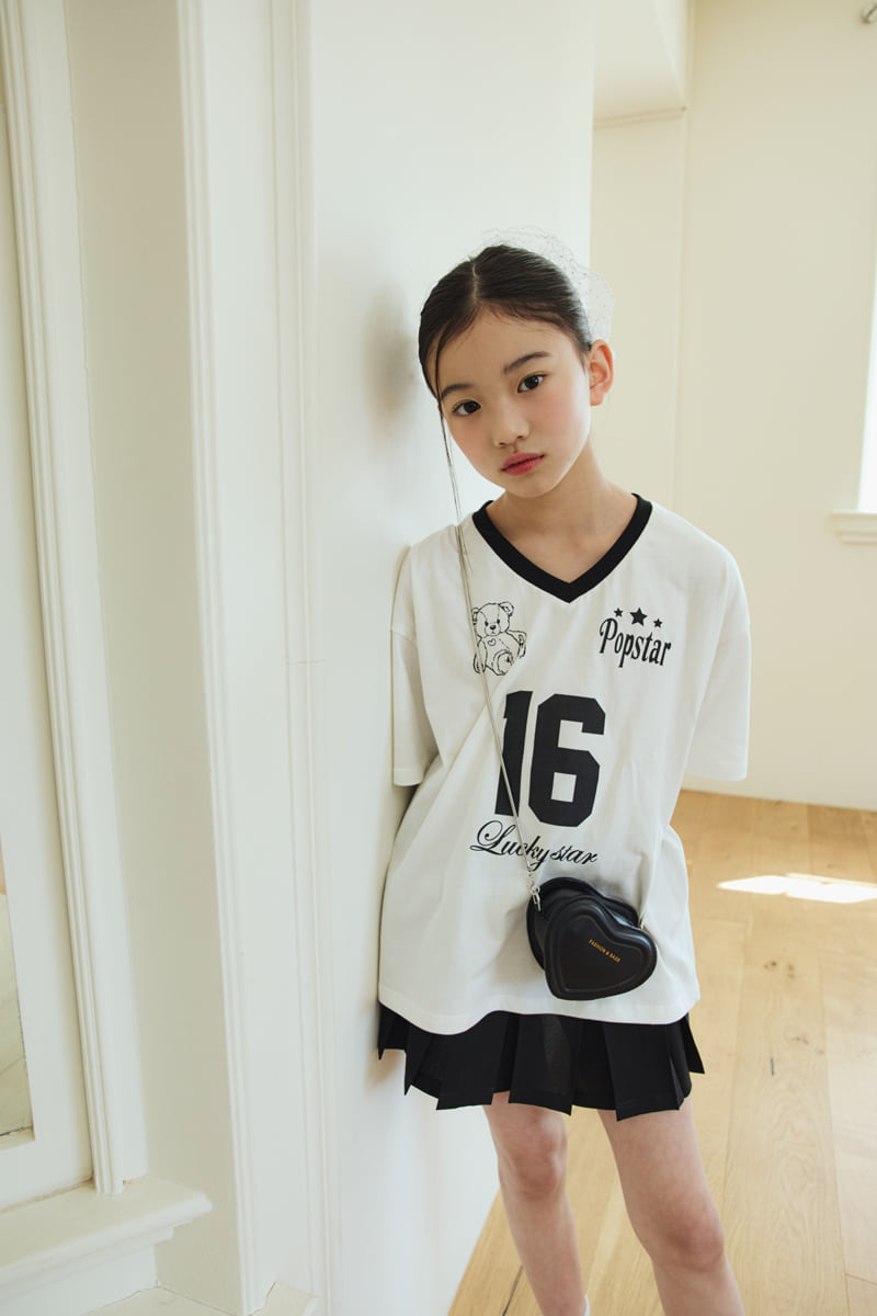 Sm2 - Korean Children Fashion - #kidzfashiontrend - V-Neck Bear Tee - 9