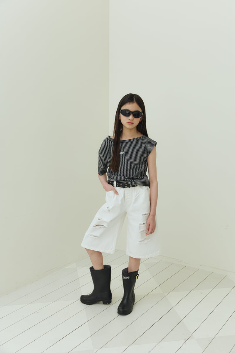 Sm2 - Korean Children Fashion - #kidzfashiontrend - Vintage Bermuda Shorts (Ivory) - 5