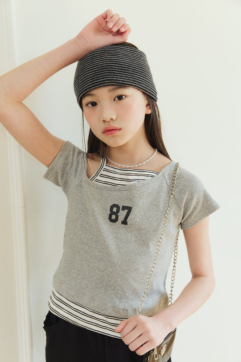 Sm2 - Korean Children Fashion - #kidzfashiontrend - Slit Layered Tee - 8