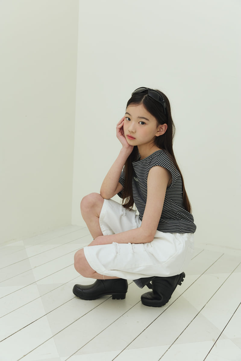 Sm2 - Korean Children Fashion - #littlefashionista - Vintage Bermuda Shorts (Ivory) - 7