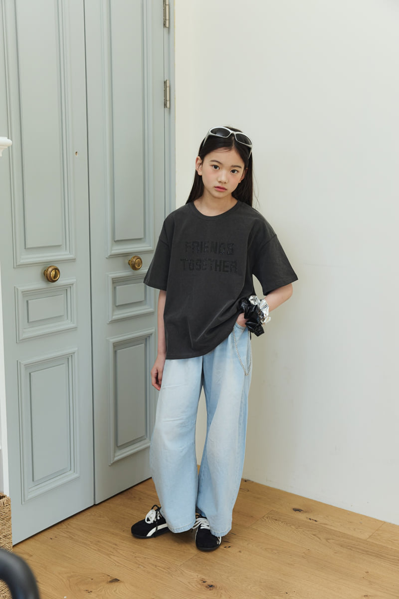 Sm2 - Korean Children Fashion - #littlefashionista - Dart Balloon Denim Pants - 12