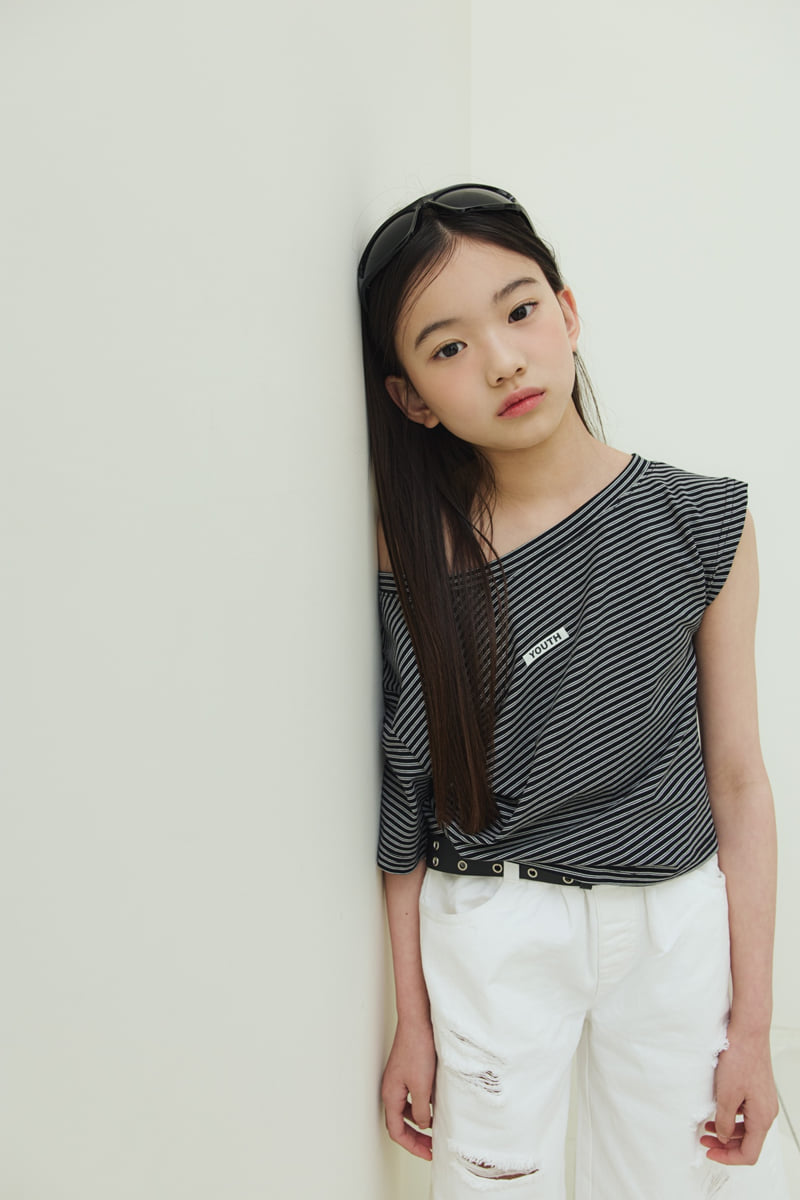 Sm2 - Korean Children Fashion - #littlefashionista - Open Shoulder Tee - 11