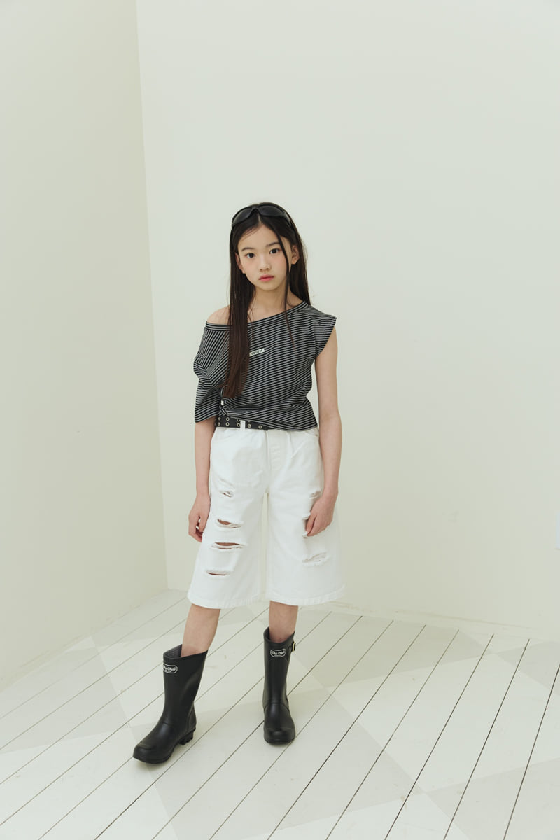 Sm2 - Korean Children Fashion - #magicofchildhood - Vintage Bermuda Shorts (Ivory) - 8