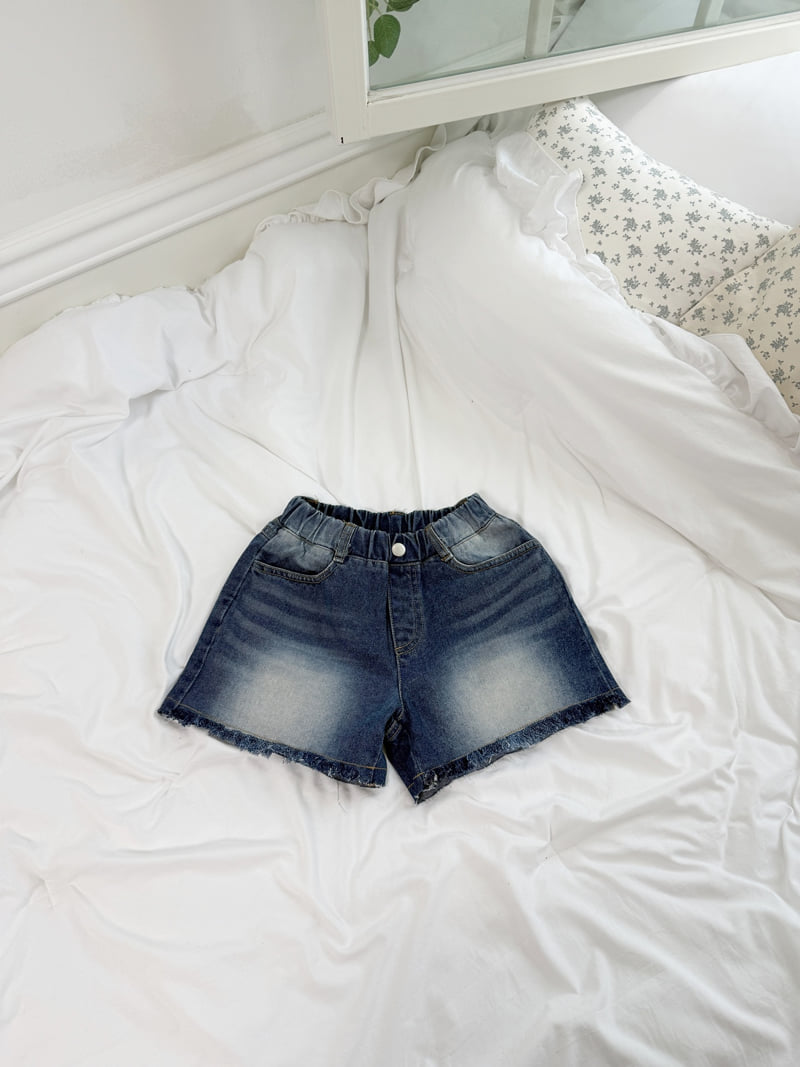 Sm2 - Korean Children Fashion - #magicofchildhood - Cut Denim Shorts - 10