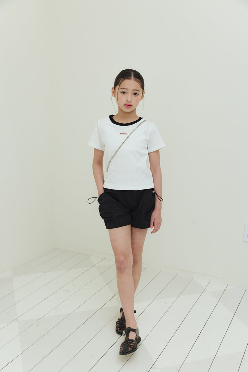Sm2 - Korean Children Fashion - #magicofchildhood - Color Neck Ribbed Tee - 7