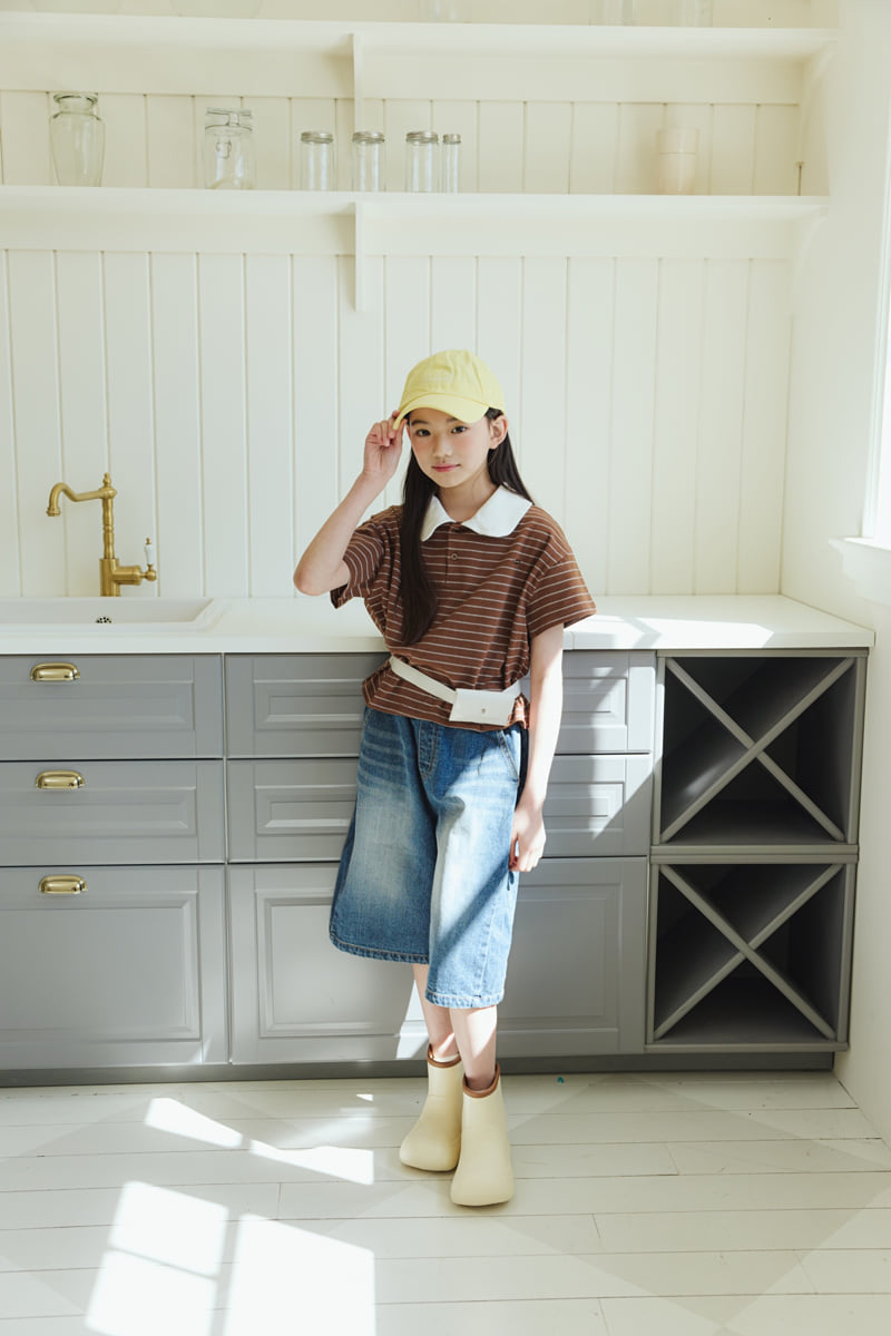 Sm2 - Korean Children Fashion - #magicofchildhood - Cut-out Bermuda Denim Pants - 5