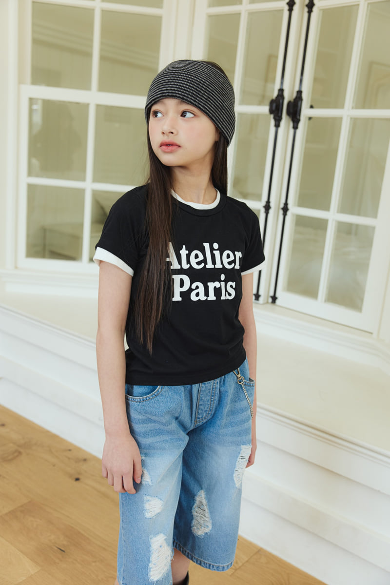 Sm2 - Korean Children Fashion - #littlefashionista - Vintage Bermuda Denim Pants - 4