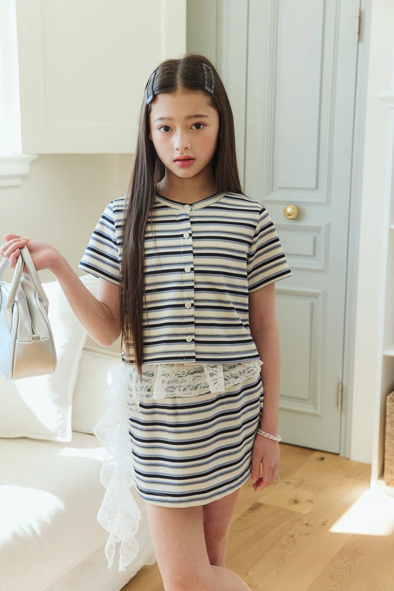 Sm2 - Korean Children Fashion - #minifashionista - Skirt Top Bottom Set - 6